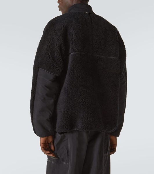 Wool-blend fleece jacket