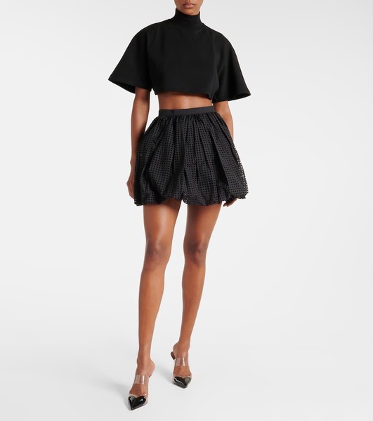 Cotton jersey crop top