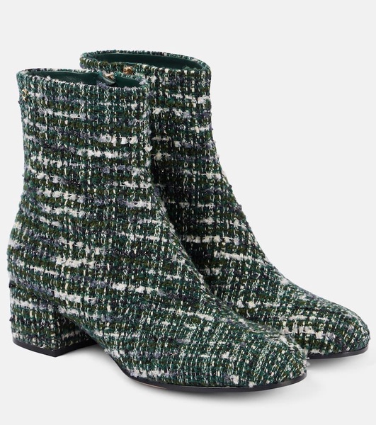 Joelle 45 bouclé tweed ankle boots
