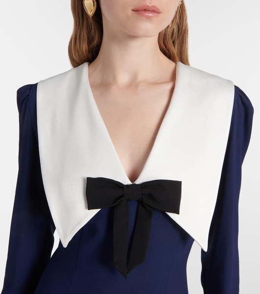 Envers bow-detail satin midi dress