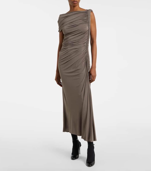 Asymmetric midi dress