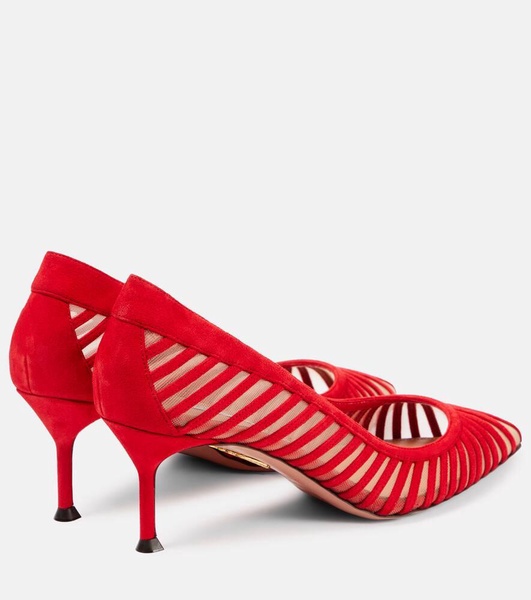 Passions 65 suede and mesh pumps