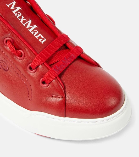 Maxi leather sneakers