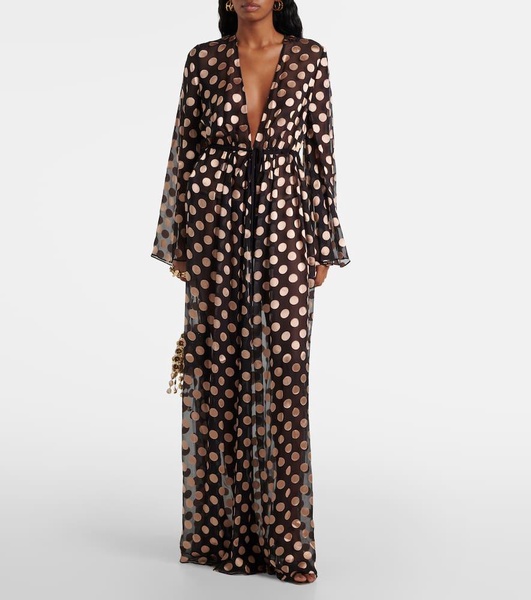 Aurelia printed gown