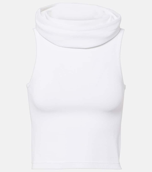 Hooded crop top