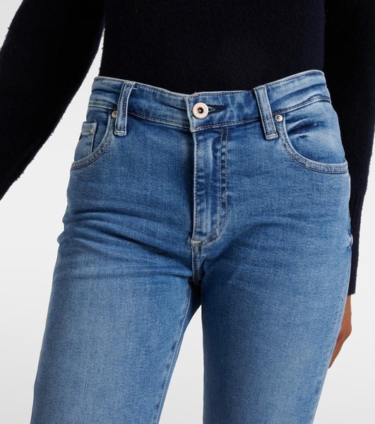 High-rise skinny jeans