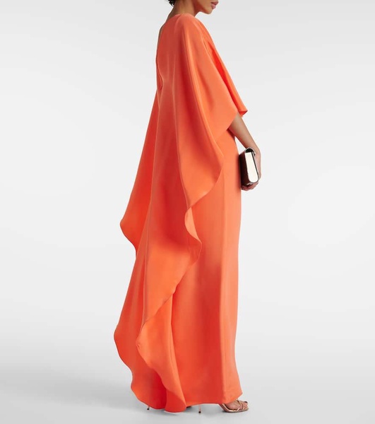 Elegante Baleari silk crêpe de chine gown