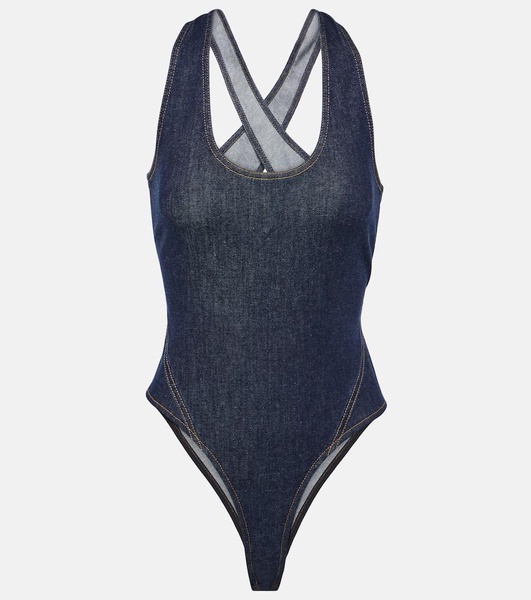 Denim bodysuit