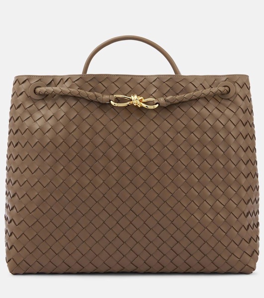 Andiamo Intrecciato Large leather tote bag