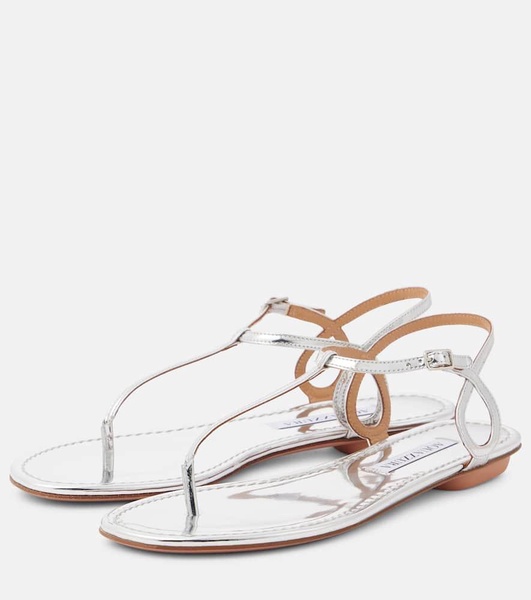 Almost Bare metallic thong sandals