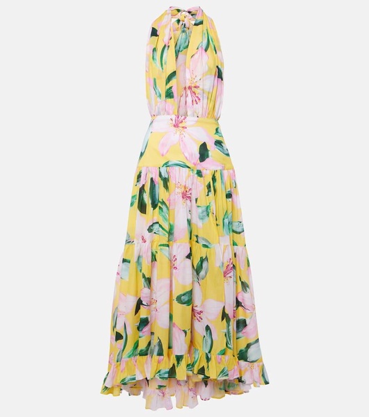 Marie Rose floral cotton midi dress