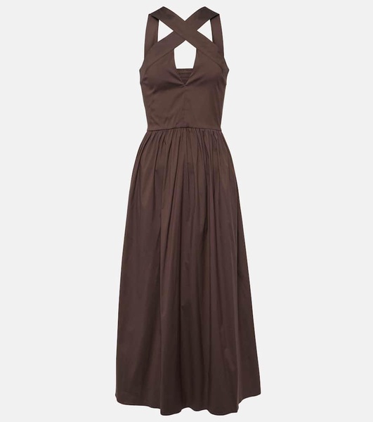 Stelvio cotton-blend midi dress