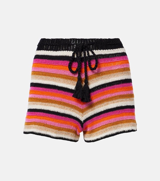 Summer cotton crochet shorts