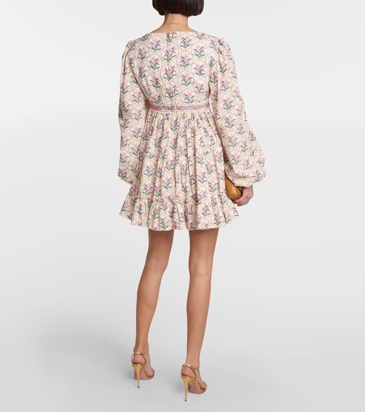 Avena Orquidea cotton poplin minidress