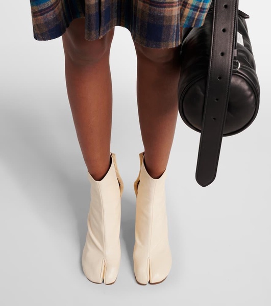 Tabi leather ankle boots