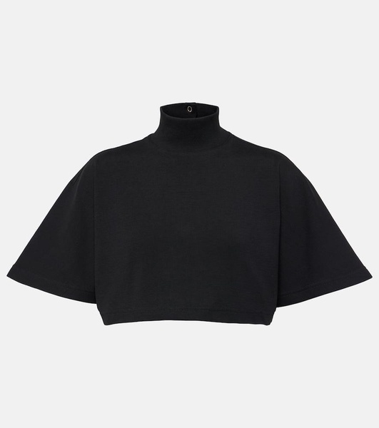 Cotton jersey crop top