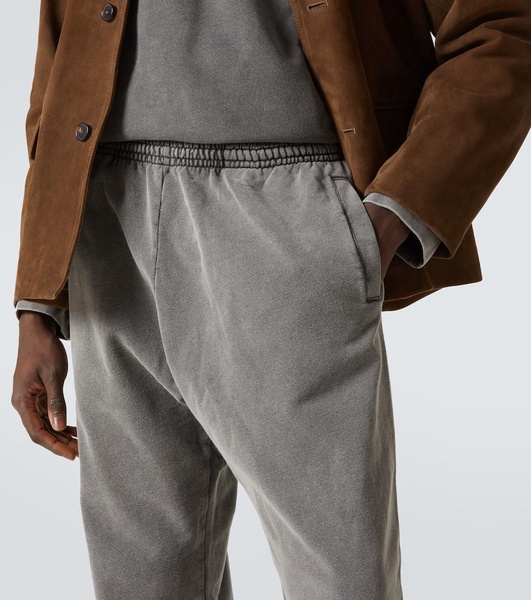 Faded cotton sweatpants