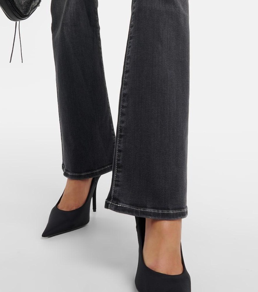 Mid-rise bootcut jeans 