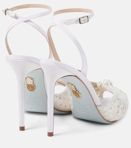 Slow Kisses embellished leather sandals