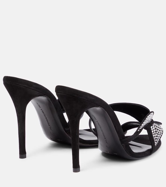 Embellished leather sandals