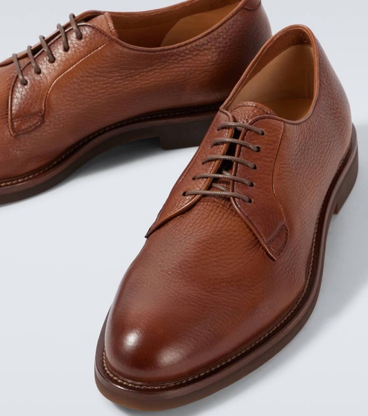 Leather derby shoes