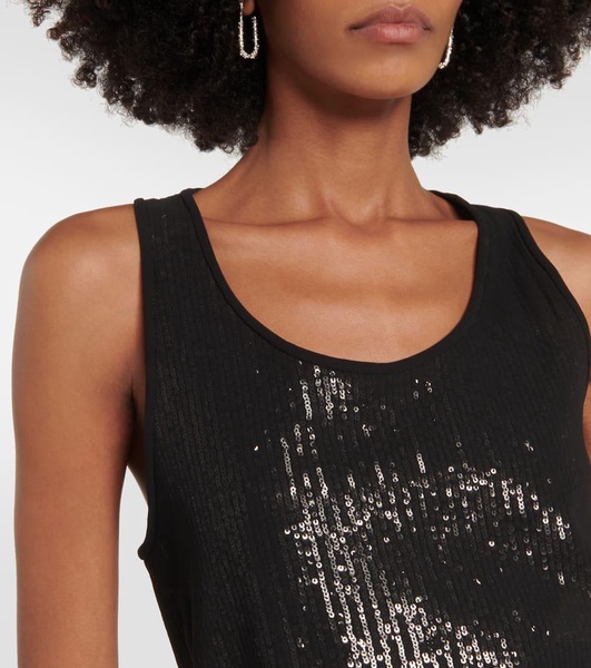 Pistoia sequined georgette top