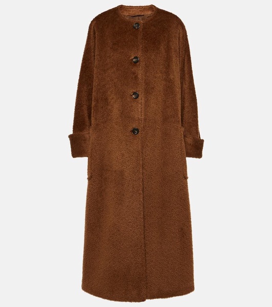 Hudson oversized alpaca and wool coat