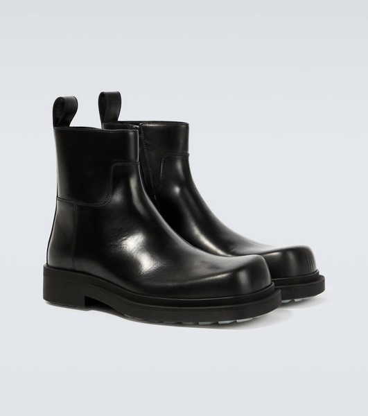 Leather ankle boots