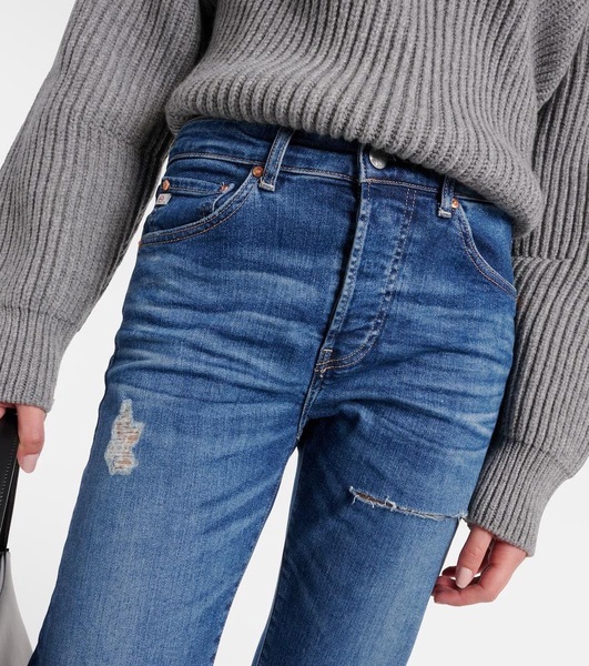 American mid-rise straight jeans