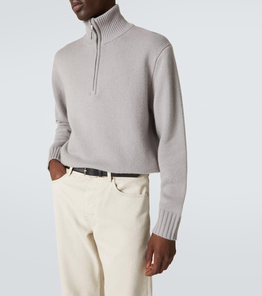 Cashmere half-zip sweater