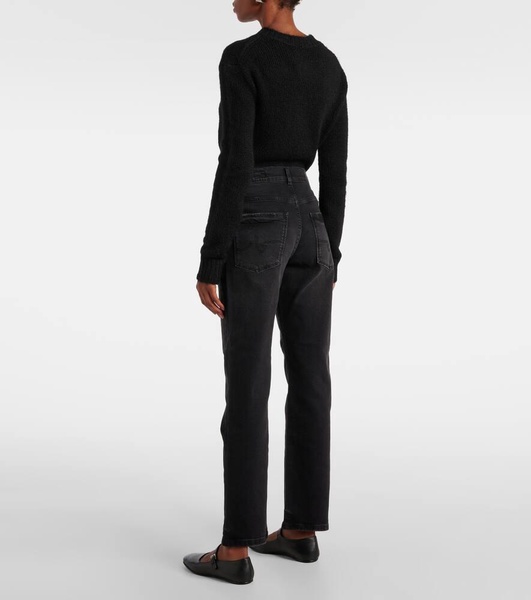 Lanzarote mid-rise straight jeans