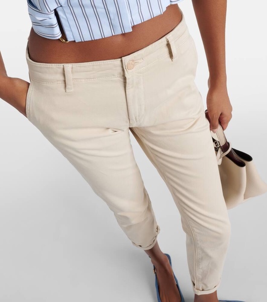 Caden mid-rise twill tapered pants