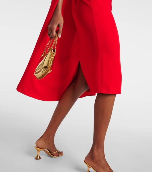Caped midi dress