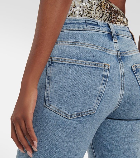 Cuffed straight jeans