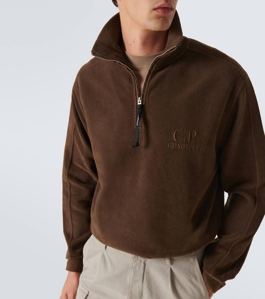 Cotton half-zip sweatshirt