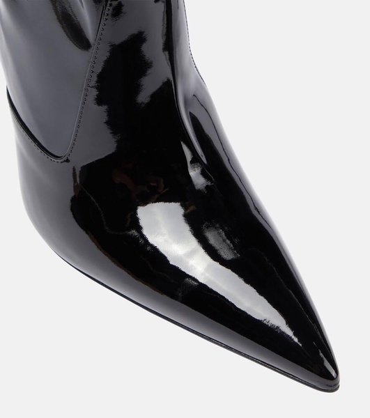 Lidia latex over-the-knee boots