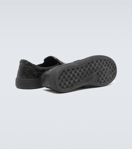 Sawyer leather slip-on sneakers