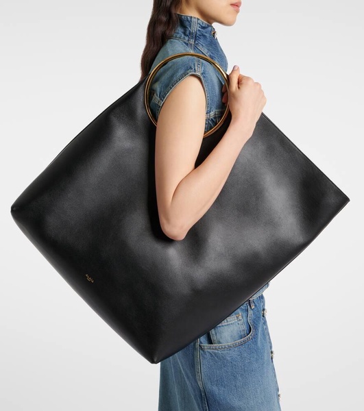 Ring XL leather tote bag