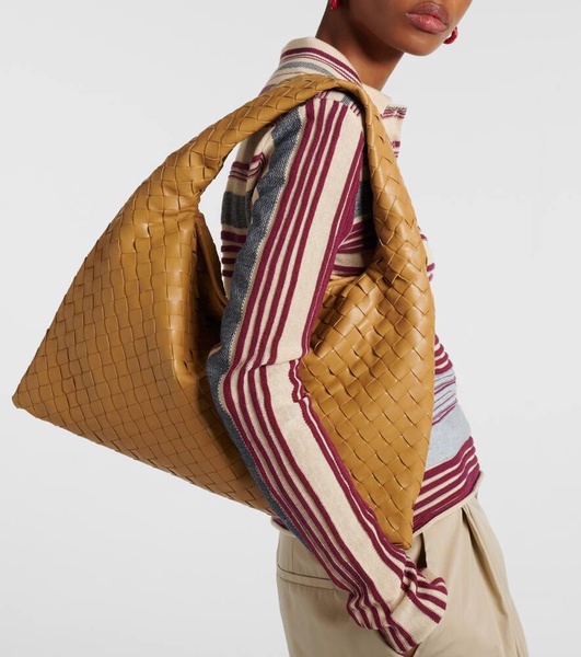 Hop Intrecciato leather tote bag