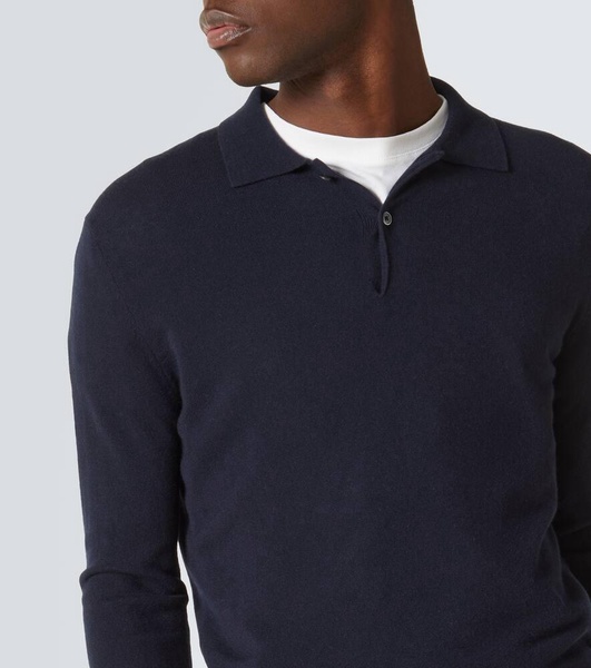 Swansea cashmere polo sweater
