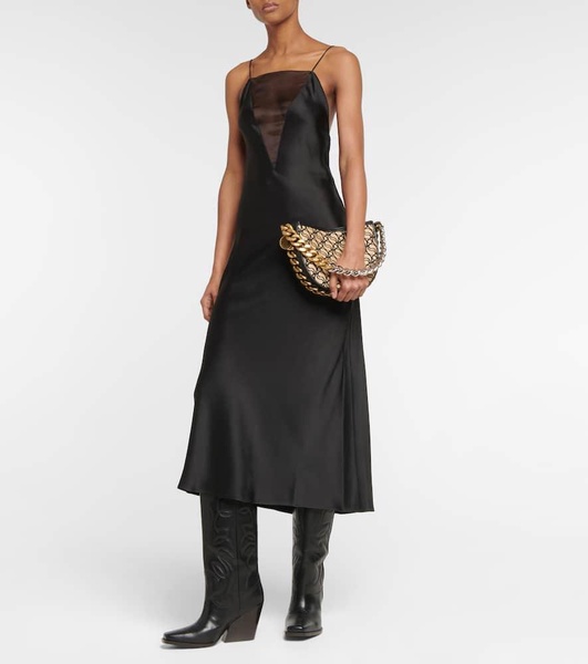 Satin slip dress