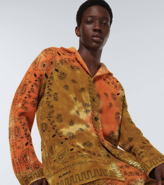Bandana Piquet jacquard cotton shirt