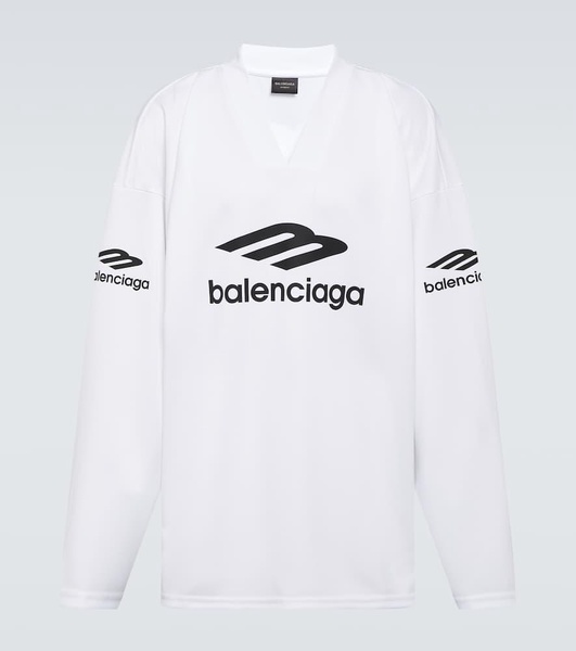 3b Sports Icon Ski Long Sleeve T-shirt Large Fit in White