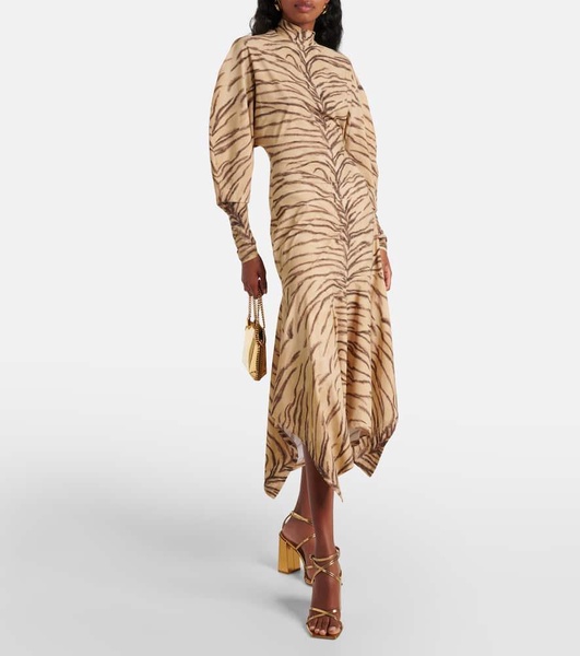 Jersey midi dress