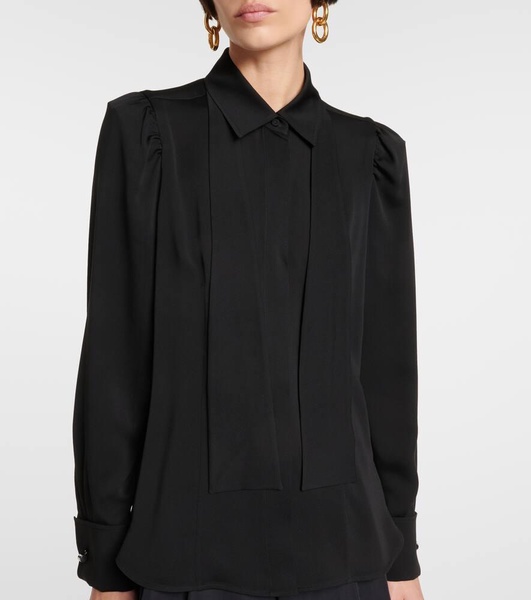 Paraggi tie-neck silk blouse