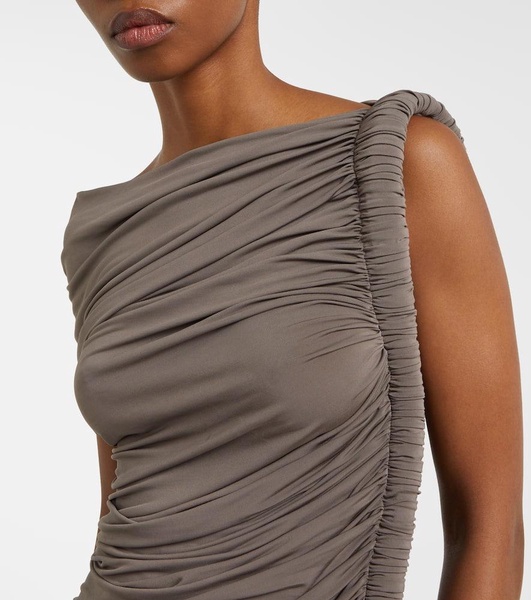 Asymmetric midi dress