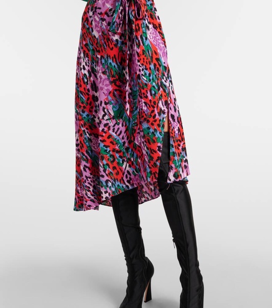 Eloise leopard-print midi dress
