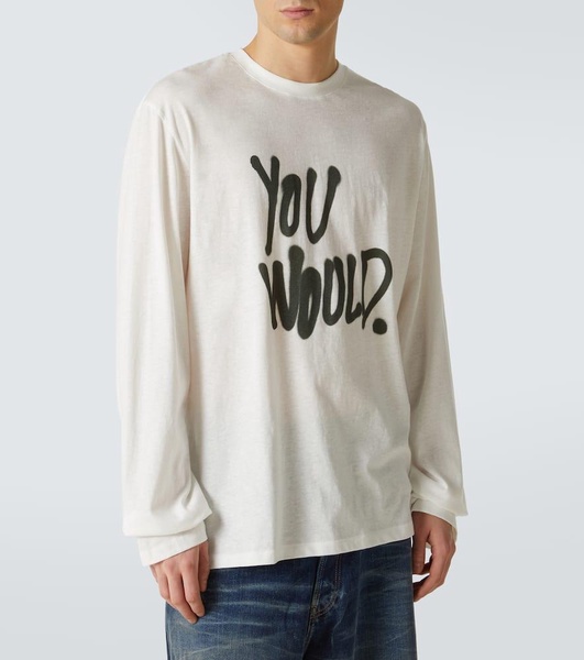 Printed cotton jersey T-shirt