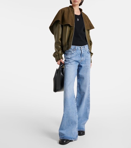 Clara low-rise wide-leg jeans