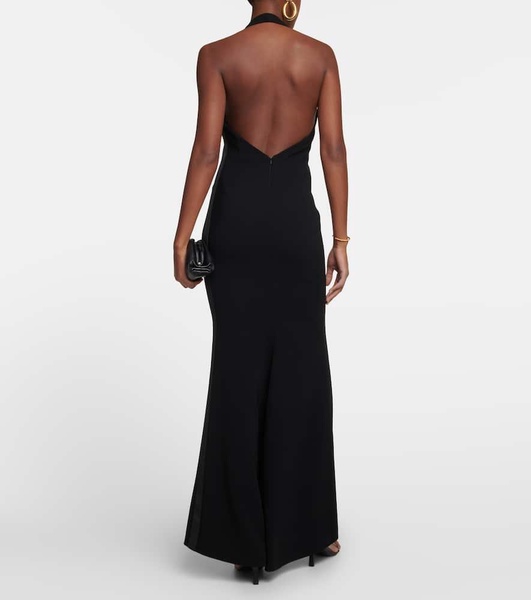 Uranio halter maxi dress